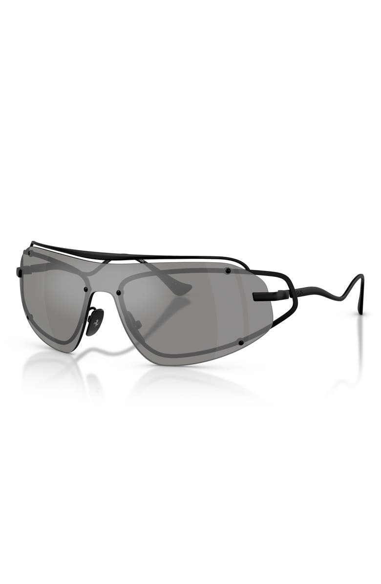 Ferrari 132mm Rimless Rectangular Sunglasses, Alternate, color, 