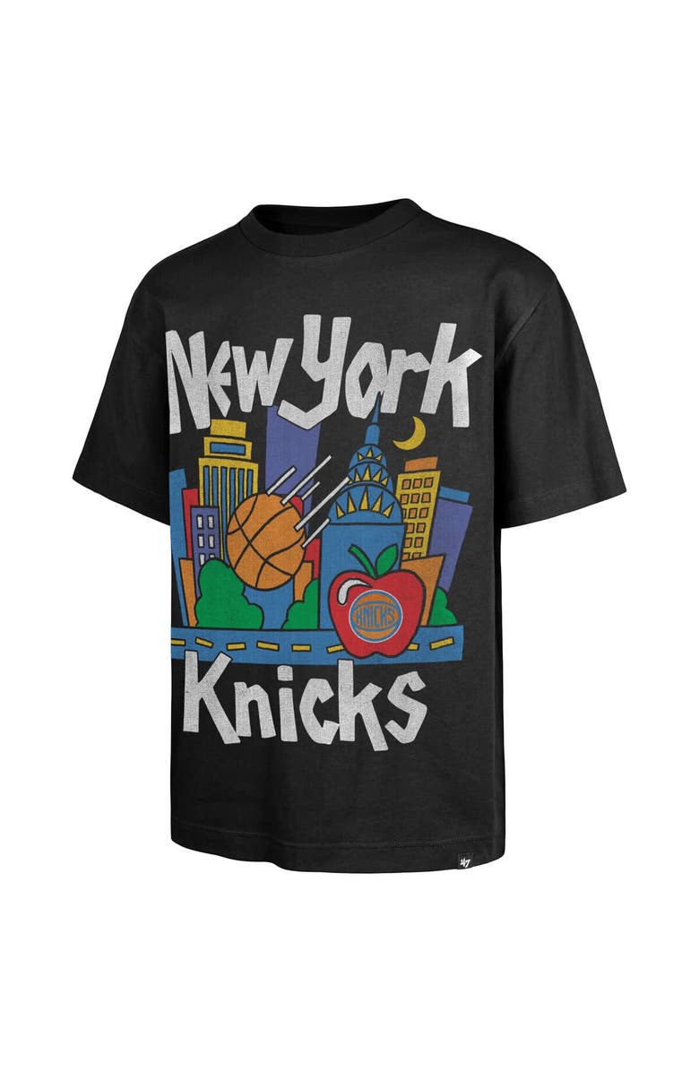 '47 Men's '47 Black New York Knicks Sigma Foundation Premium Heavyweight T-Shirt, Alternate, color, Black
