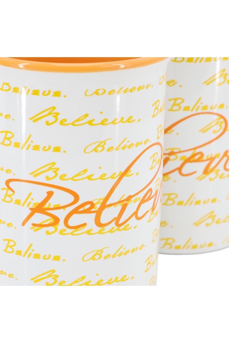 4 Piece 16 Ounce Stoneware Mug Set, Alternate, color, Orange