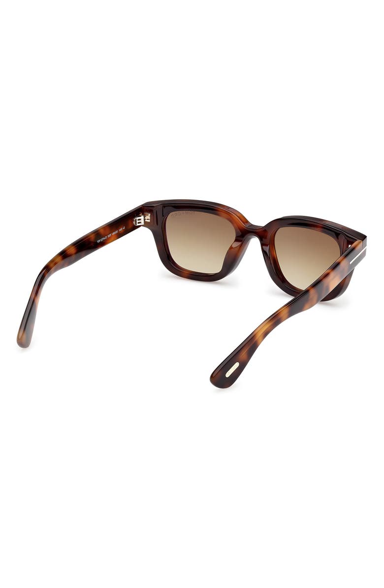 TOM FORD 49mm Gradient Square Sunglasses, Alternate, color, Blonde Havana / Gradient Brown