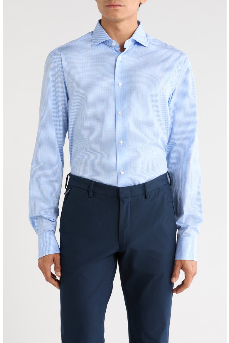 Cotton Dress Shirt, Main, color, BLUE