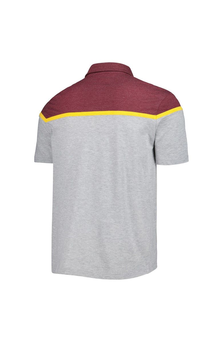 COLOSSEUM Men's Colosseum Heather Gray Arizona State Sun Devils Chamberlain Polo, Alternate, color, 
