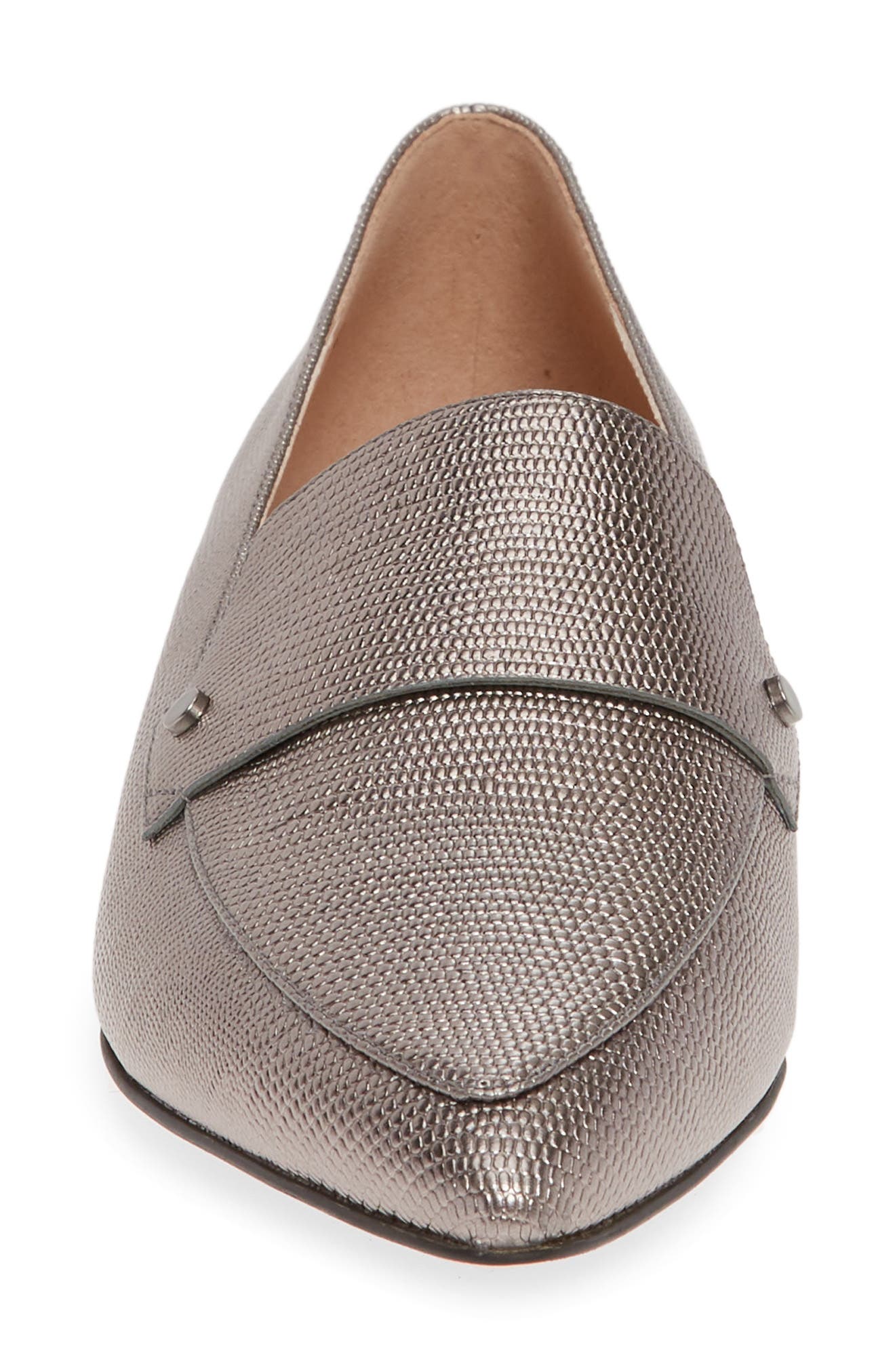 27 Edit Harlie Loafer, Alternate, color, PEWTER PRINT LEATHER