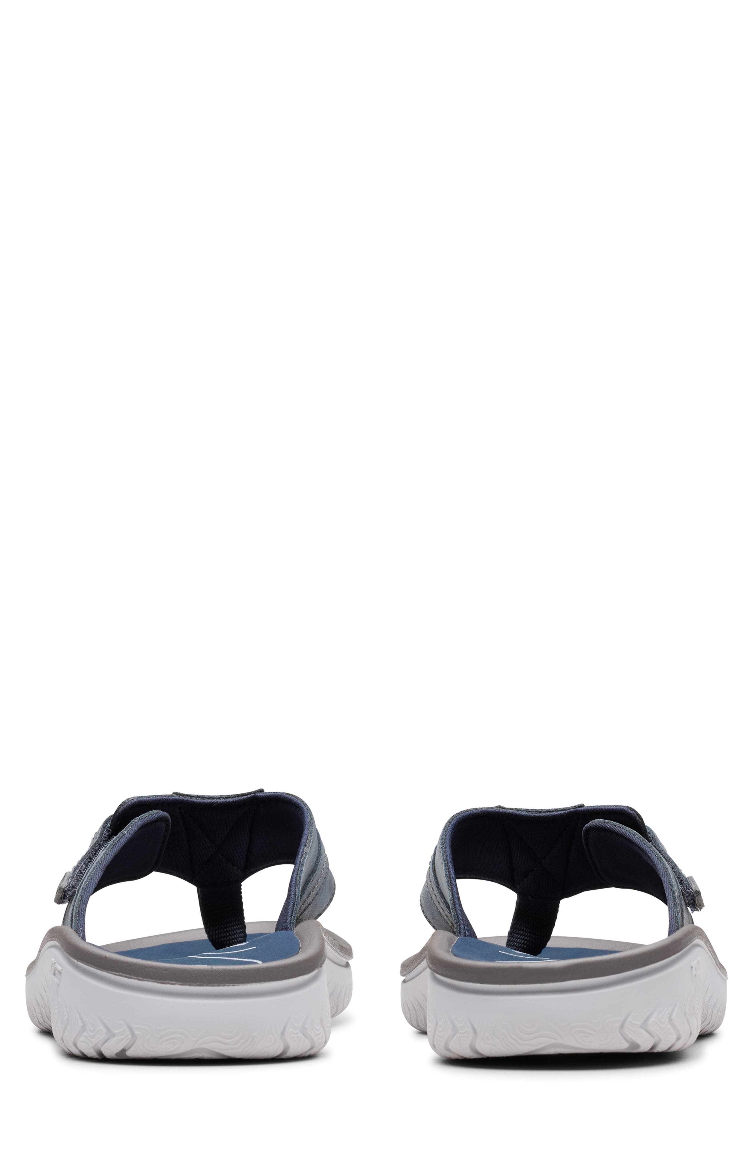 Clarks<sup>®</sup> Wesley Sun Flip Flop, Alternate, color, Navy Leather