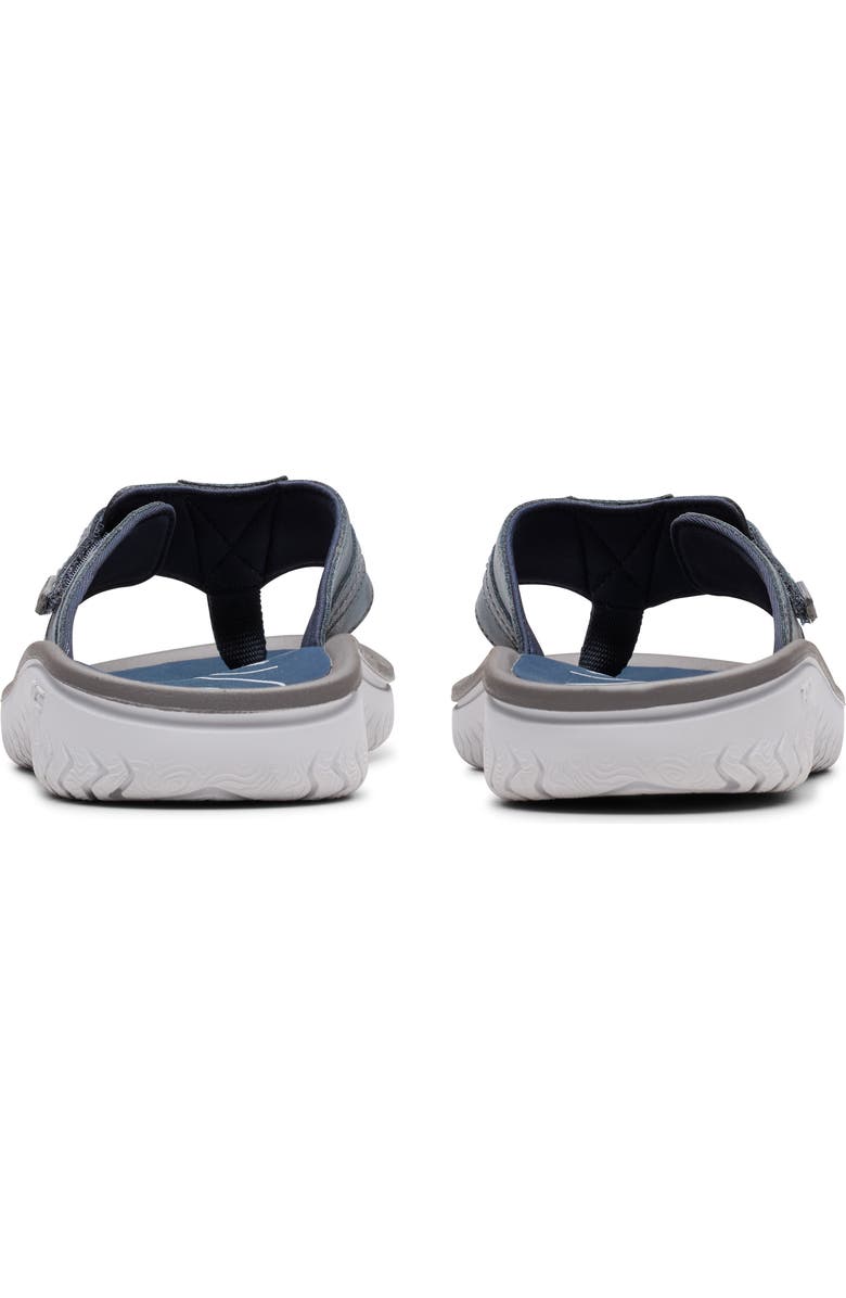 Clarks<sup>®</sup> Wesley Sun Flip Flop, Alternate, color, Navy Leather