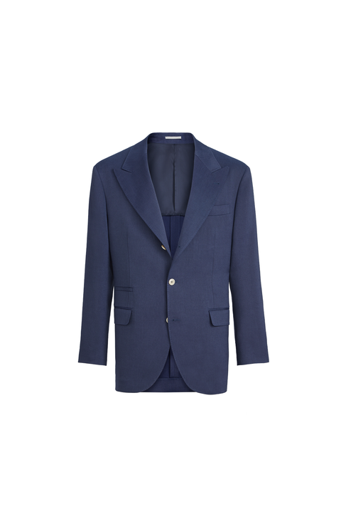 Blazer with peak lapel