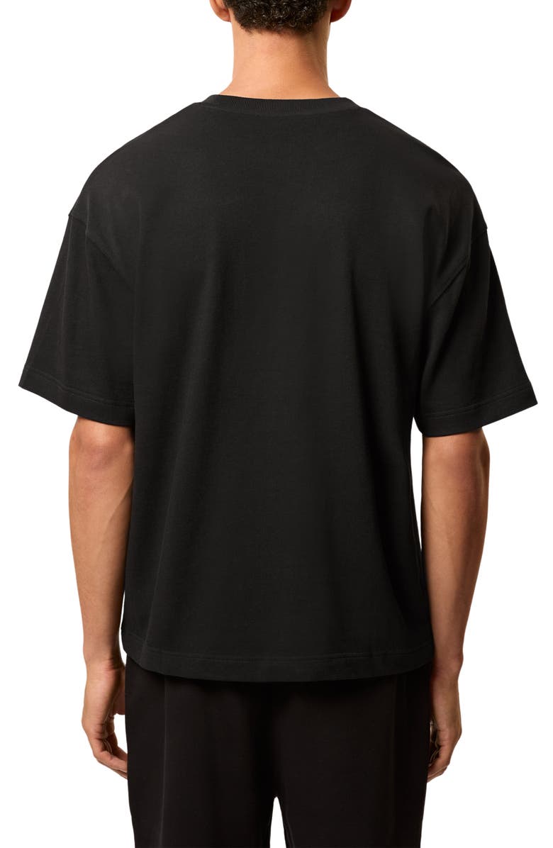 Reiss Rainer Embroidered T-Shirt, Alternate, color, Black