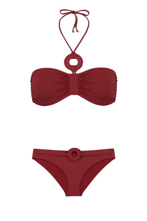Touch Of Artisanal Bandeau Top & Hipster Bottom