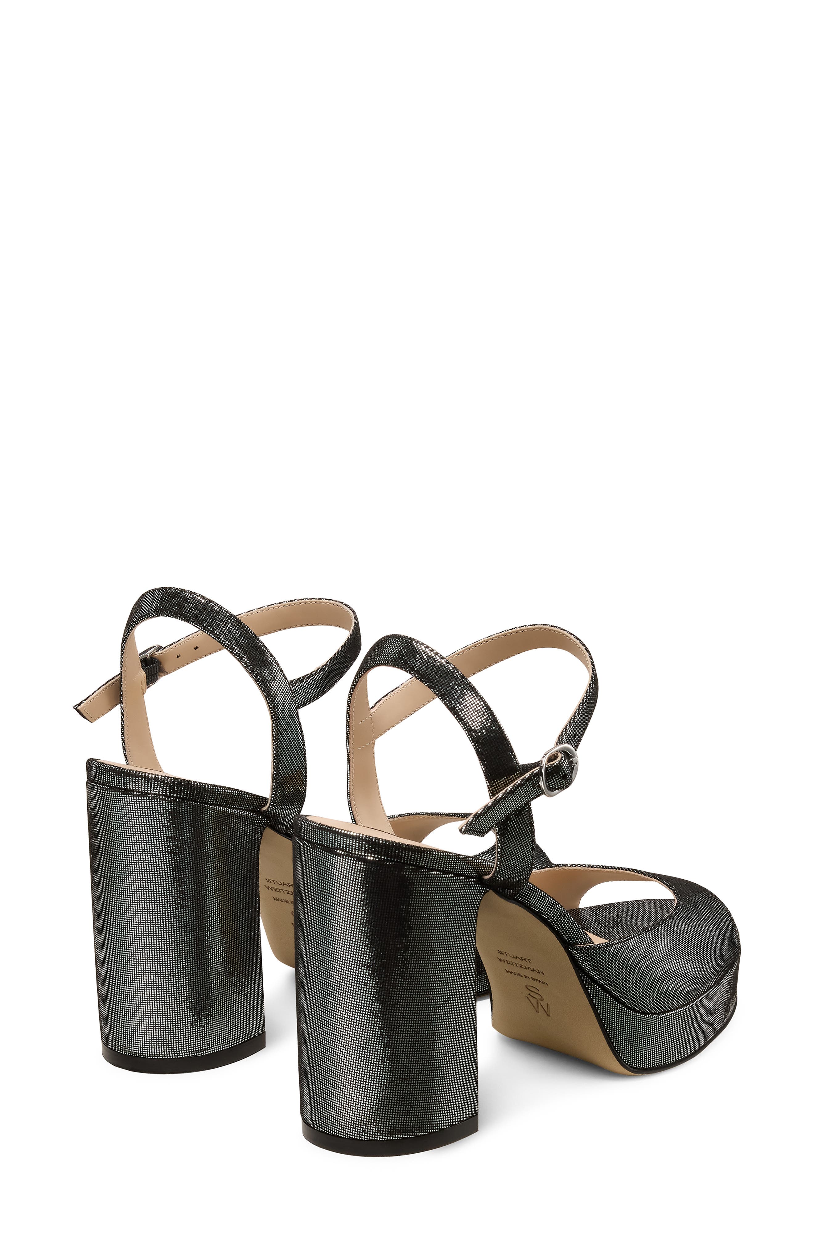 Dayna II Platform Sandal, Alternate, color, SILVER