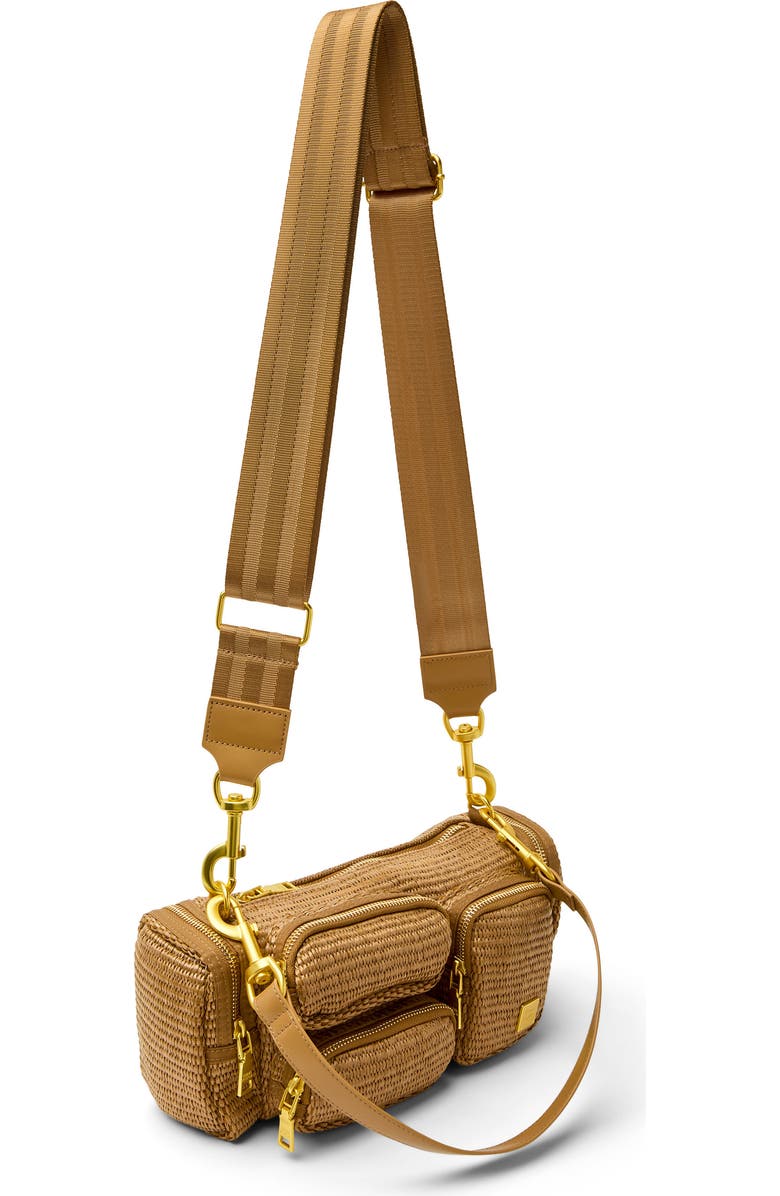 THINK ROYLN Lady Cargo Shoulder Bag, Alternate, color, Sand Dune Raffia