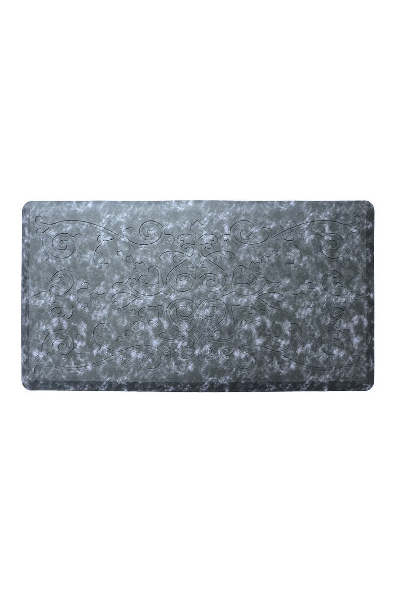 Anti-Fatigue Embossed Floor Mat, Main, color, NAVY