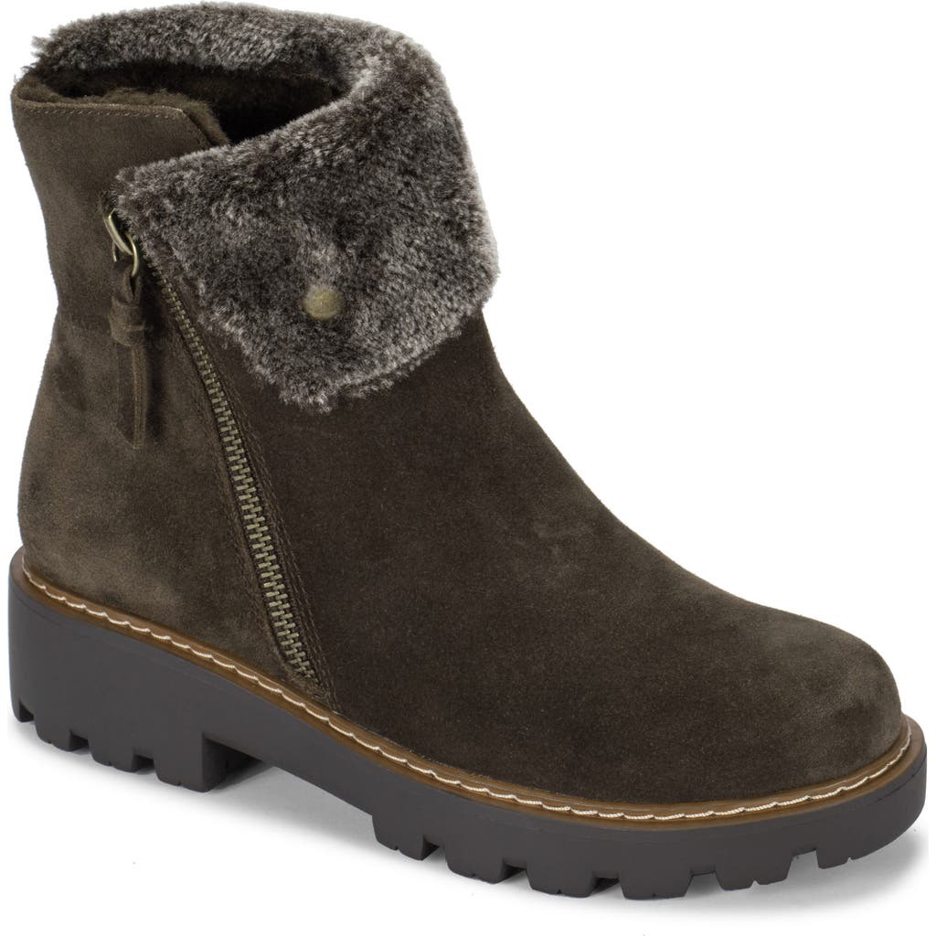 Baretraps Wyoming Water Resistant Faux Fur Boot In Green