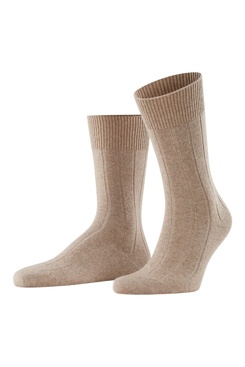 Lhasa Wool Blend Socks, Alternate, color, NUTMEG