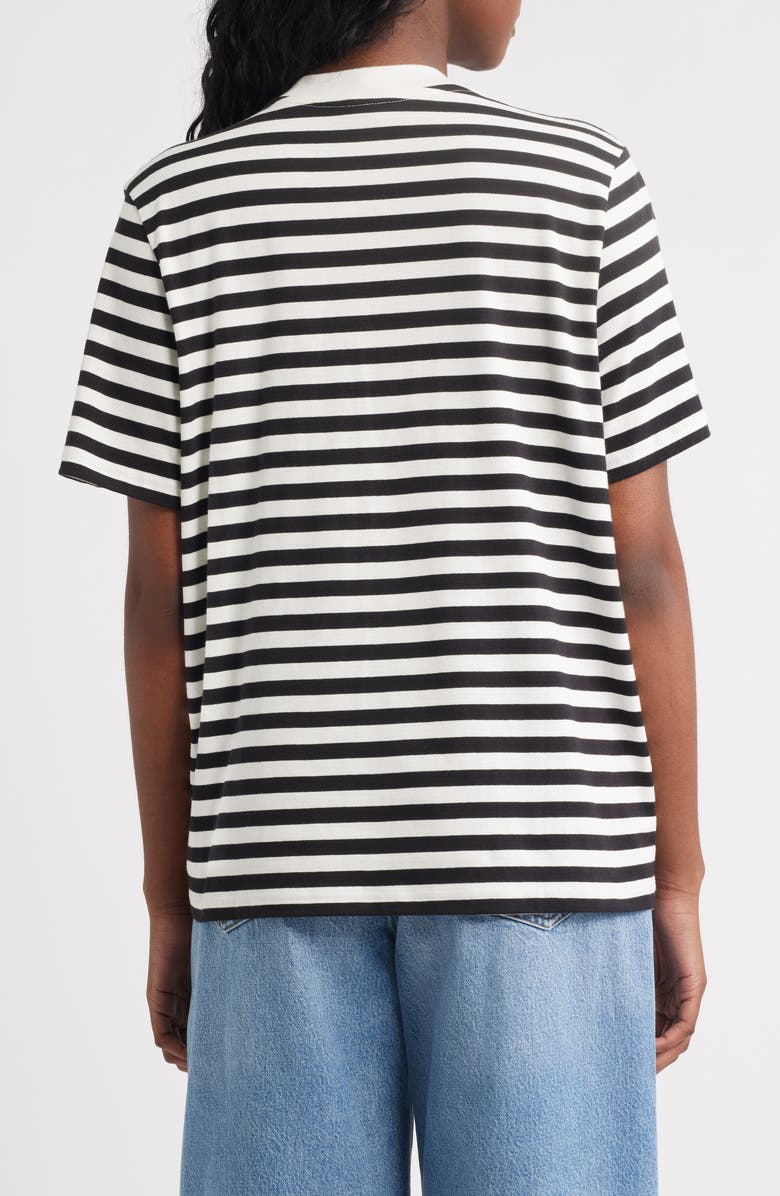 & Other Stories Stripe Organic Cotton T-Shirt, Alternate, color,