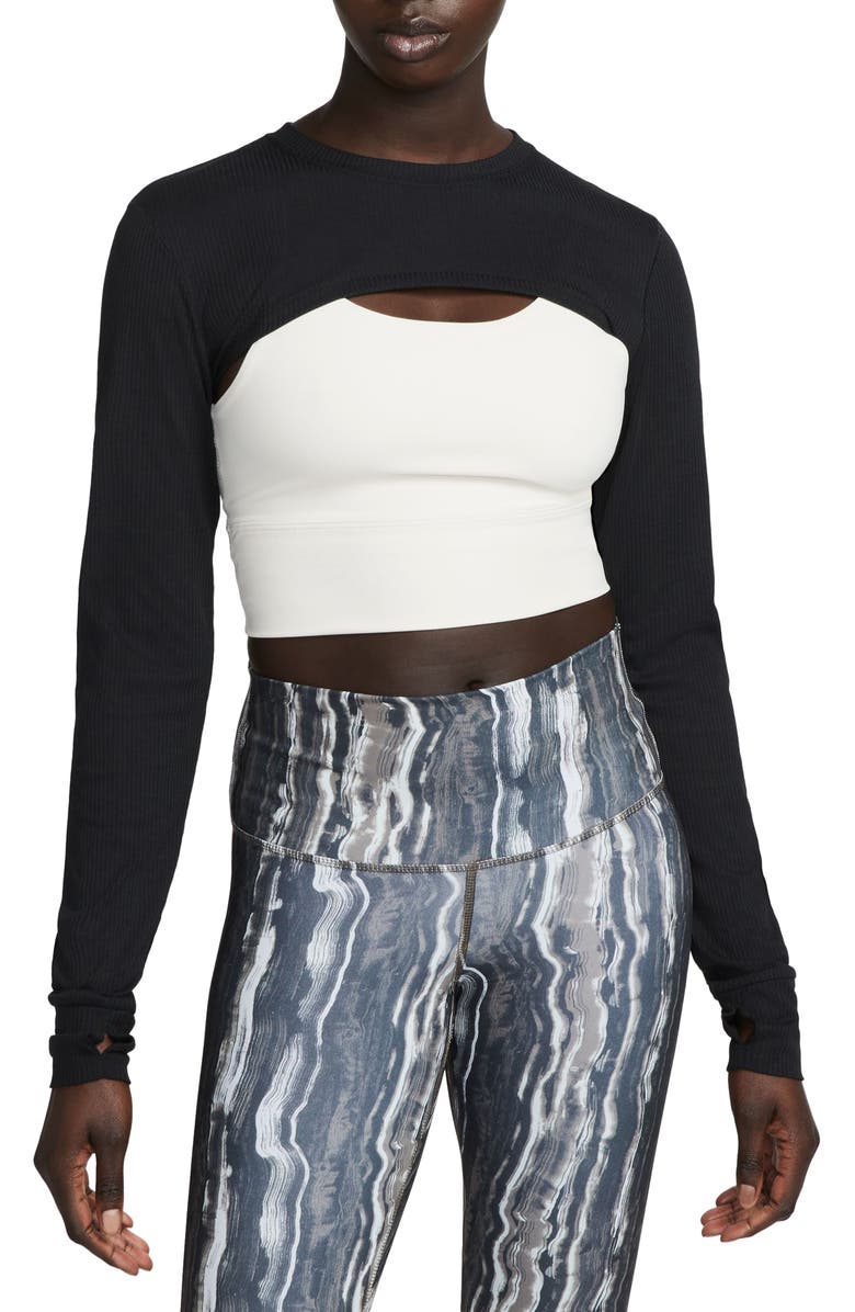 Nike Yoga Luxe Rib Shrug, Main, color,