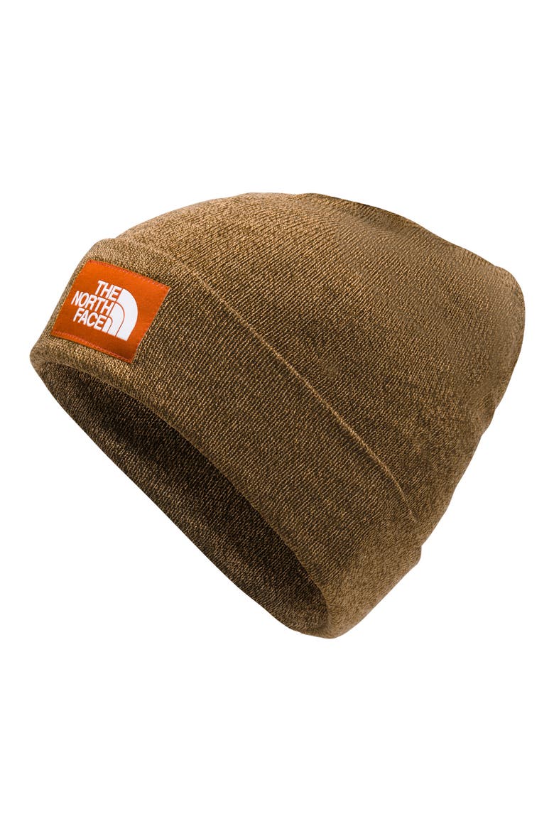 Dock Worker Recycled Beanie, Main, color, CEDAR BROWN/ PAPAYA ORANGE