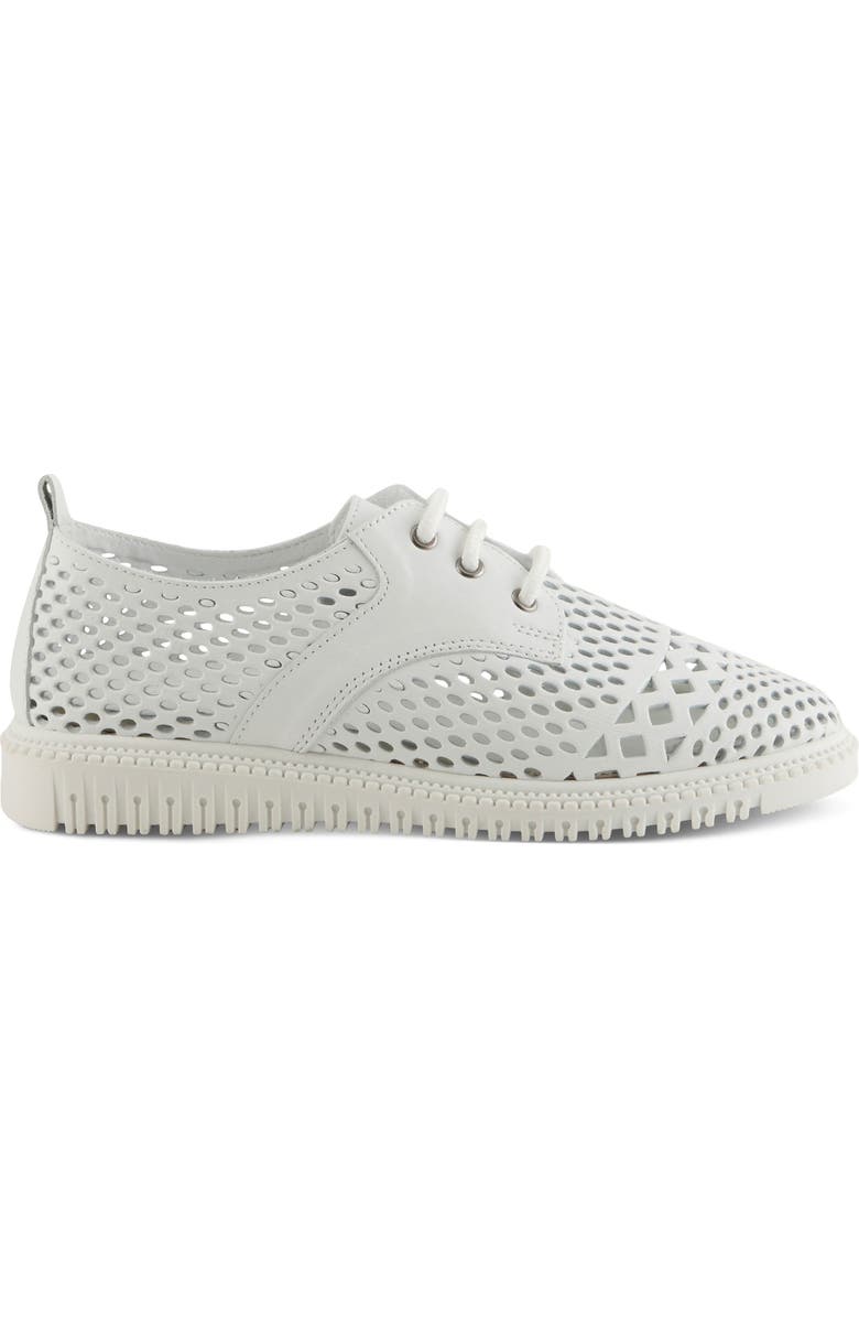 Spring Step Perforated Sneaker, Alternate, color, White