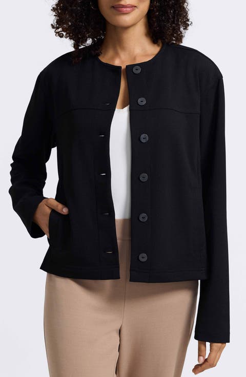 Valerie Crepe Knit Jacket