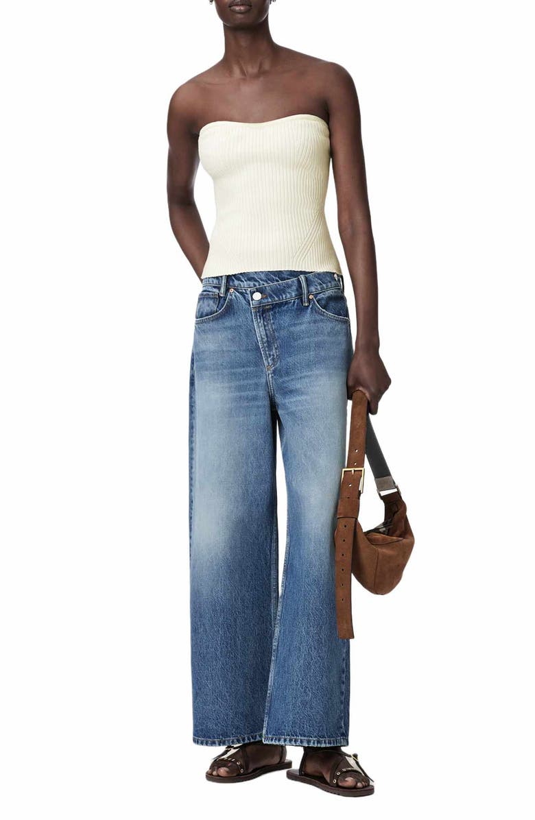 AllSaints Cruz Rib Tube Top, Alternate, color, 