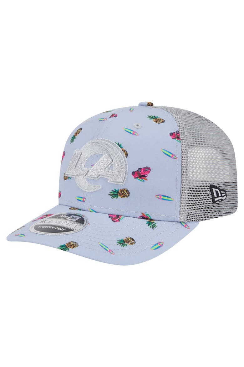 Men's New Era  Light Blue Los Angeles Rams Adventure Surfboard 9SEVENTY Adjustable Hat, Main, color, Light Blue