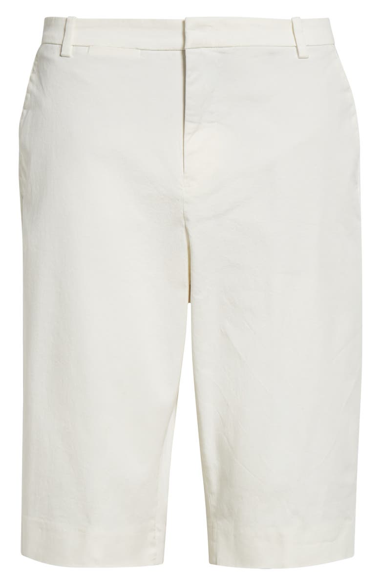Vince Stretch Cotton Bermuda Chino Shorts, Alternate, color, Off White