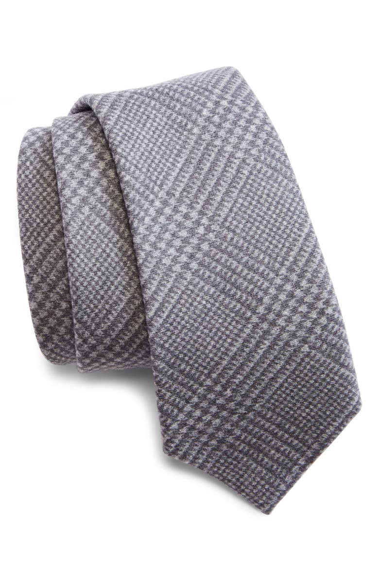 Brunello Cucinelli Plaid Wool Tie, Main, color, 