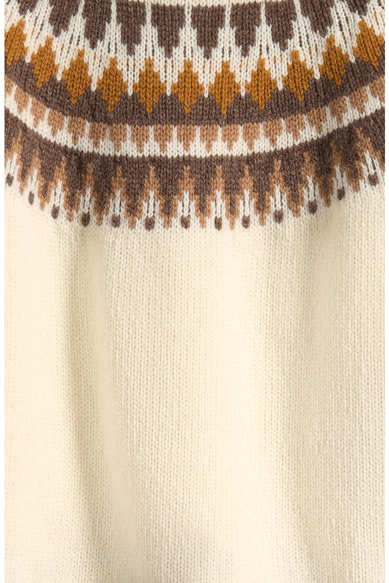 Kids' Wool & Cashmere Fair Isle Sweater, Alternate, color, WHITE