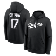 Nike Men's Nike Shohei Ohtani Black Los Angeles Dodgers Player Name & Number Club Pullover Hoodie