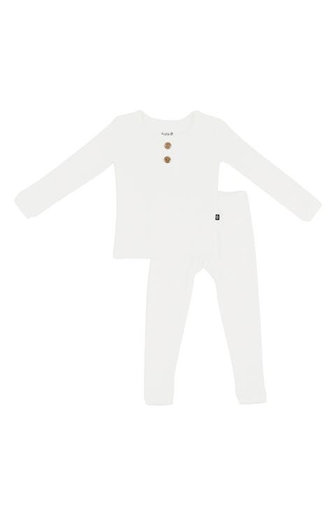 Kids' Henley Long Sleeve Rib Pajamas (Toddler & Little Kid)
