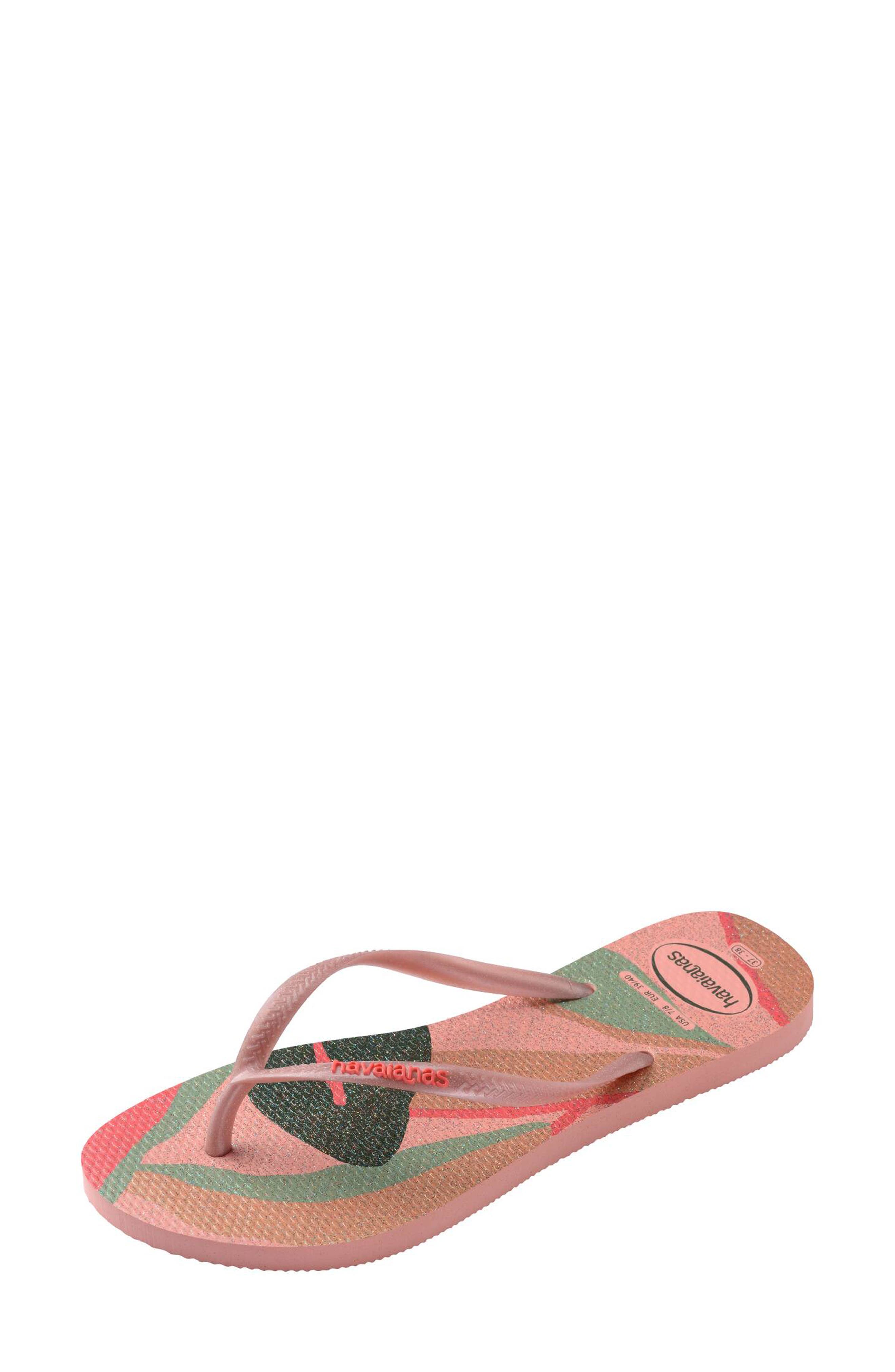 Havaianas Slim Palette Flip Flop, Main, color, Blossom