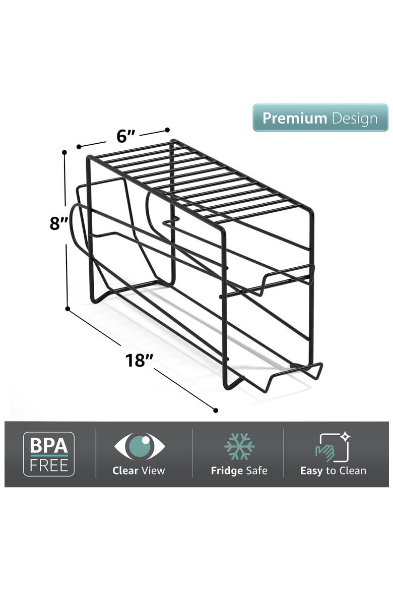 Can Dispenser Rack, Alternate, color, BLACK