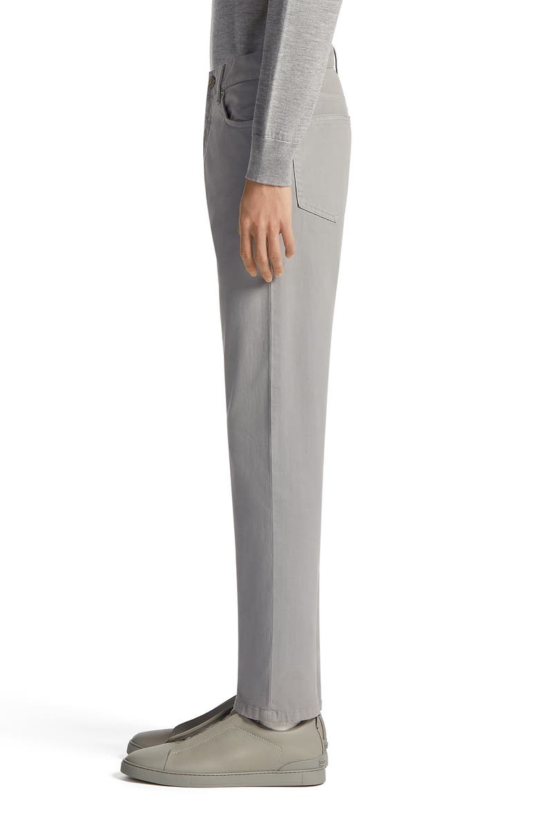 ZEGNA City Fit Stretch Cotton Pants, Alternate, color,