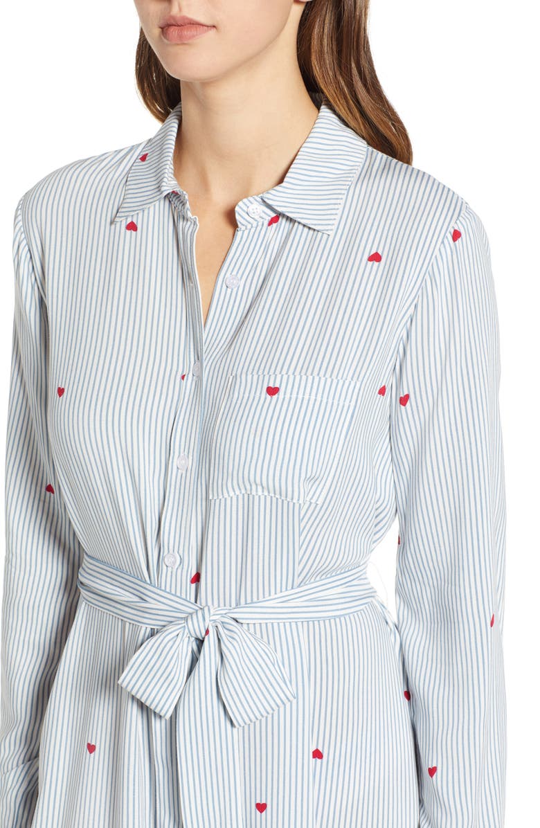 Love, Fire Hattie Heart Shirtdress, Alternate, color,