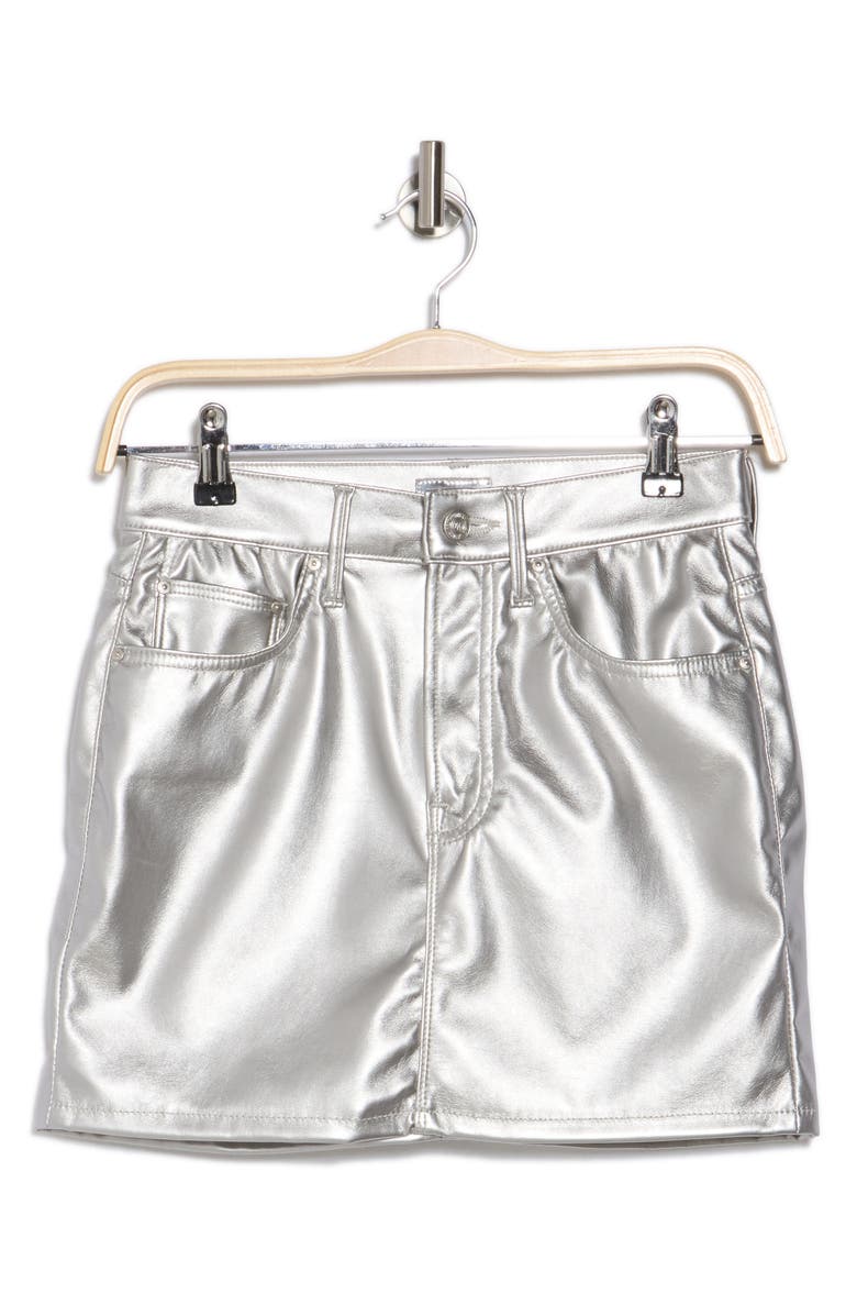 MOTHER The Vagabond Denim Miniskirt, Alternate, color, 