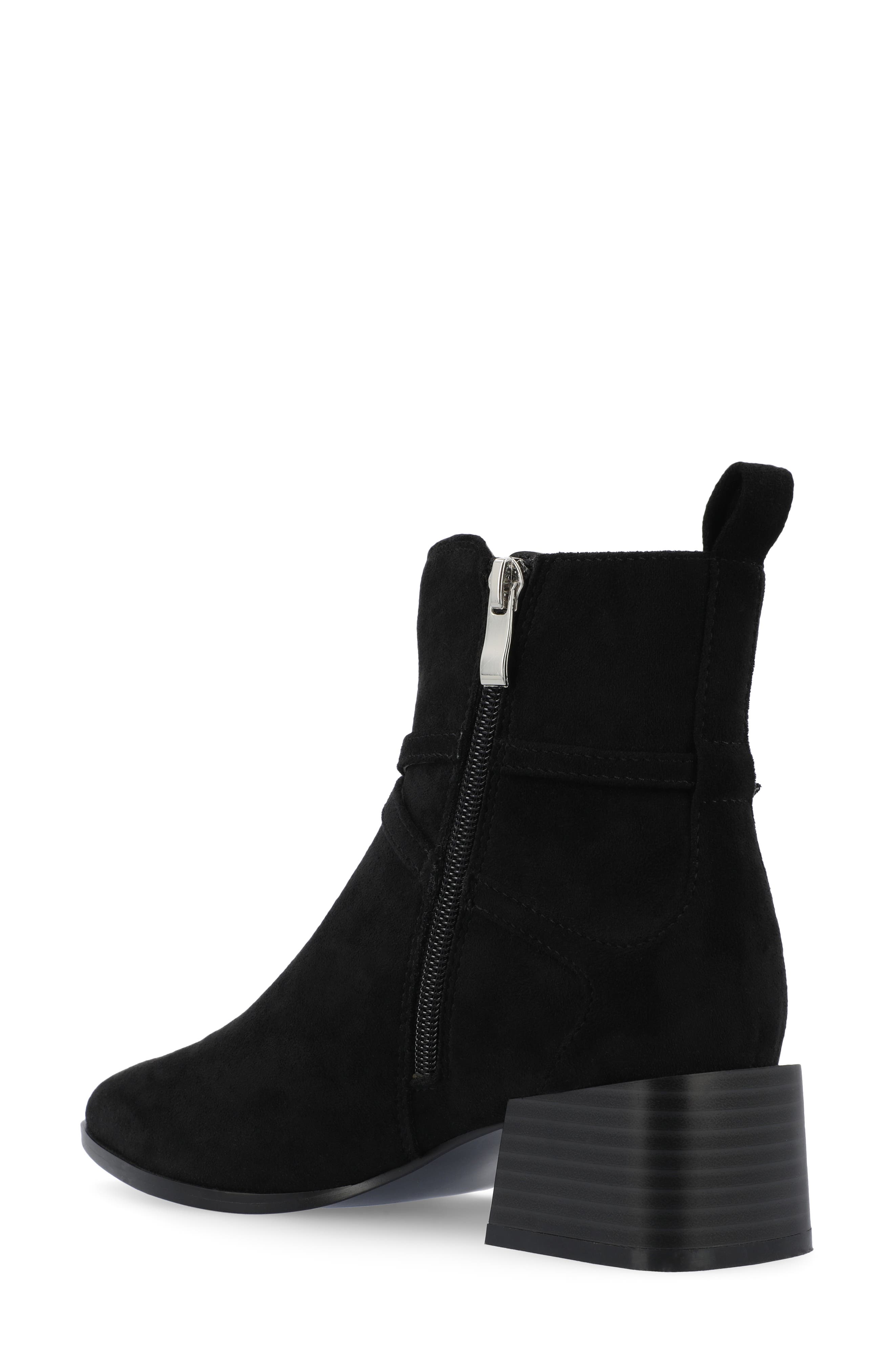 Estelle Bootie, Alternate, color, BLACK SUEDE