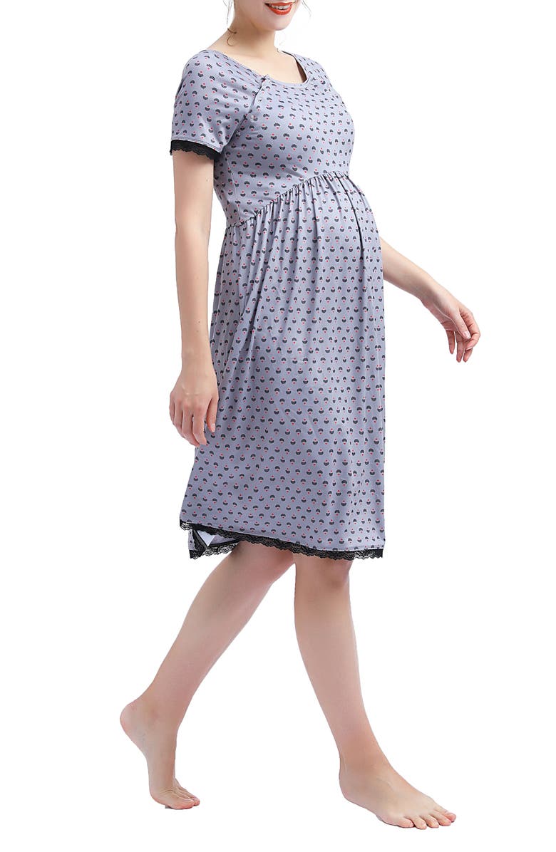 Kimi and Kai Exa Maternity/Nursing Nightgown, Alternate, color, 