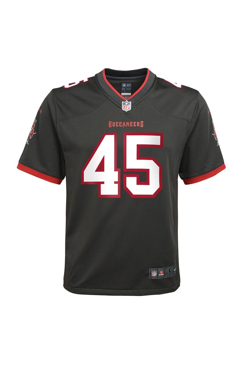 Nike Youth Nike Devin White Pewter Tampa Bay Buccaneers Game Jersey, Alternate, color, 
