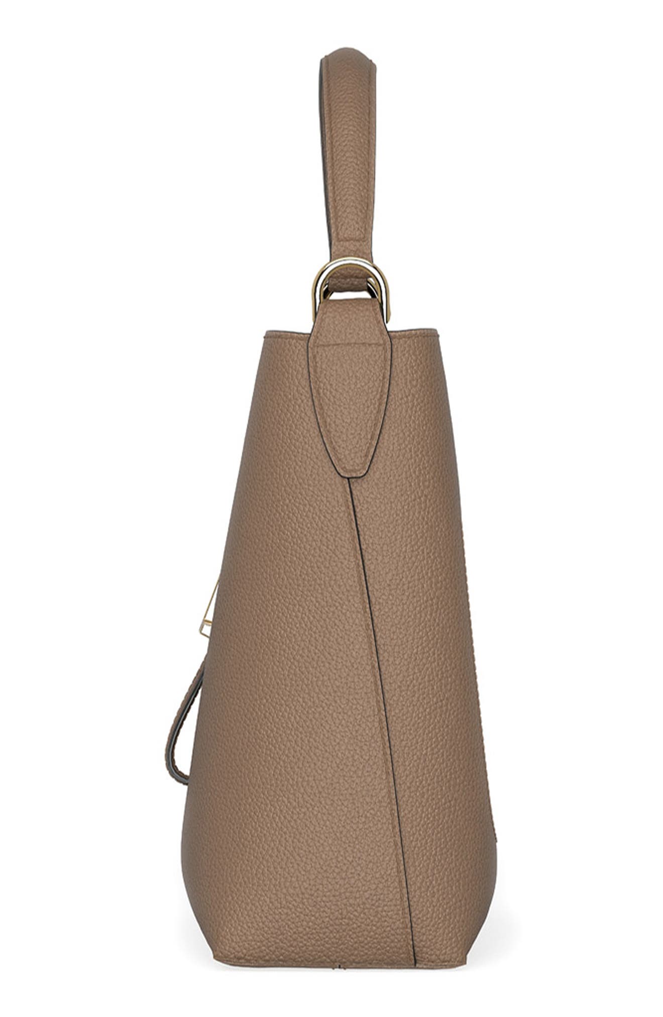 Tod's Leather Handbag, Alternate, color, Creta Chiaro