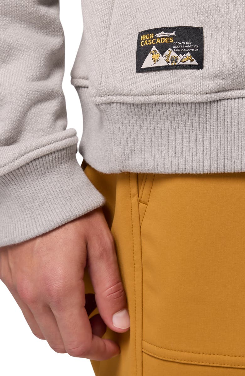 Columbia High Cascades French Terry Sweatshirt, Alternate, color, Dark Stone 278