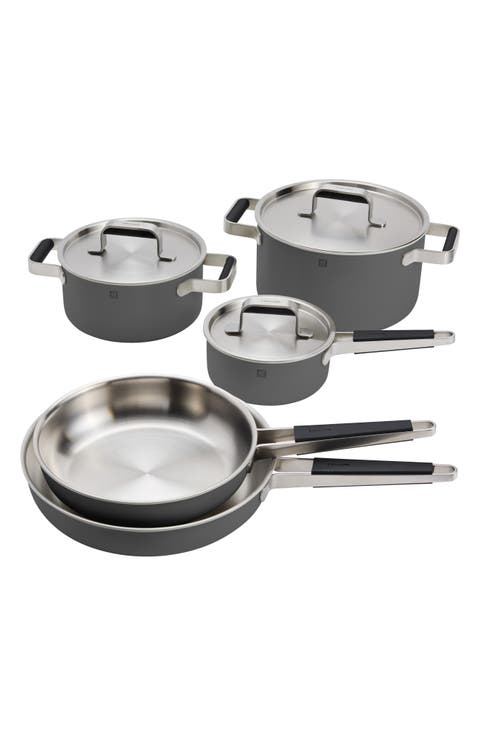Pure 8-Piece Stainless Steel Cookware Set