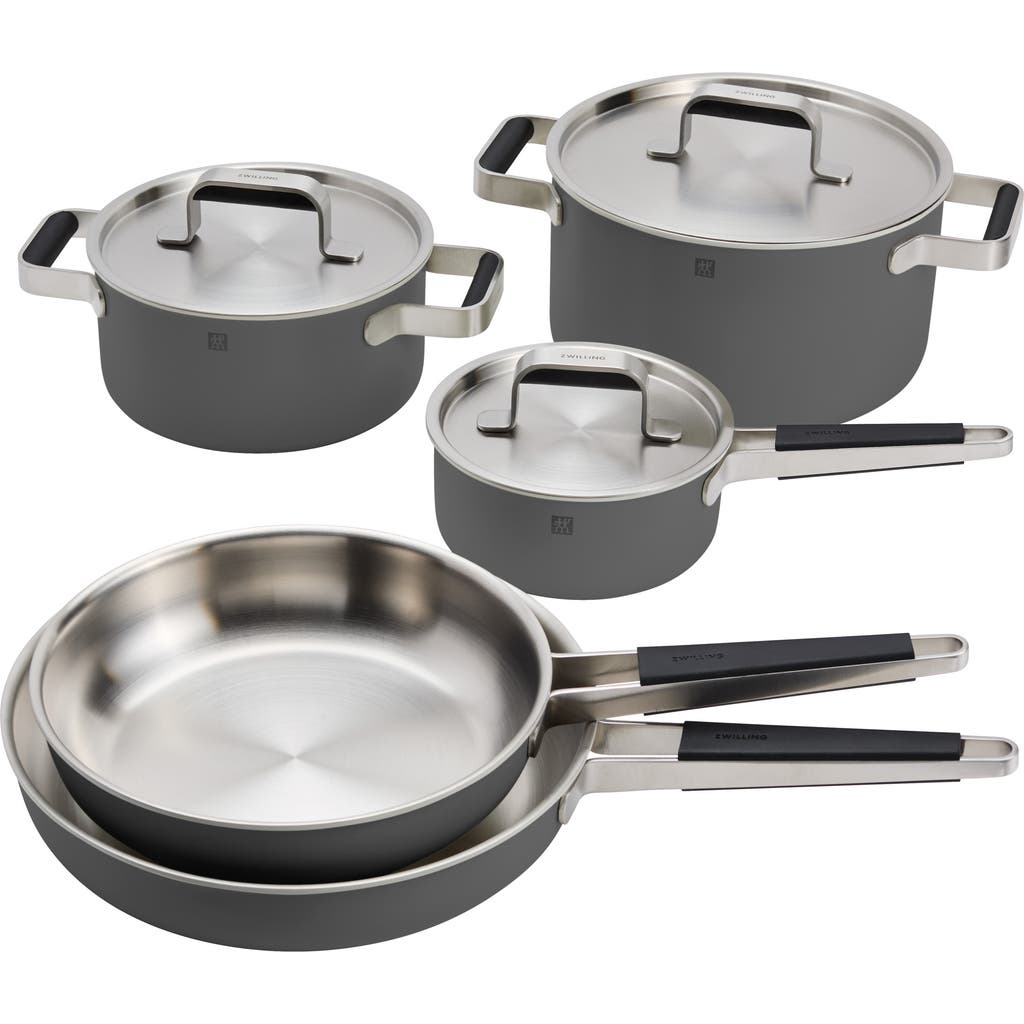 Zwilling Pure 8-piece Stainless Steel Cookware Set In Gray