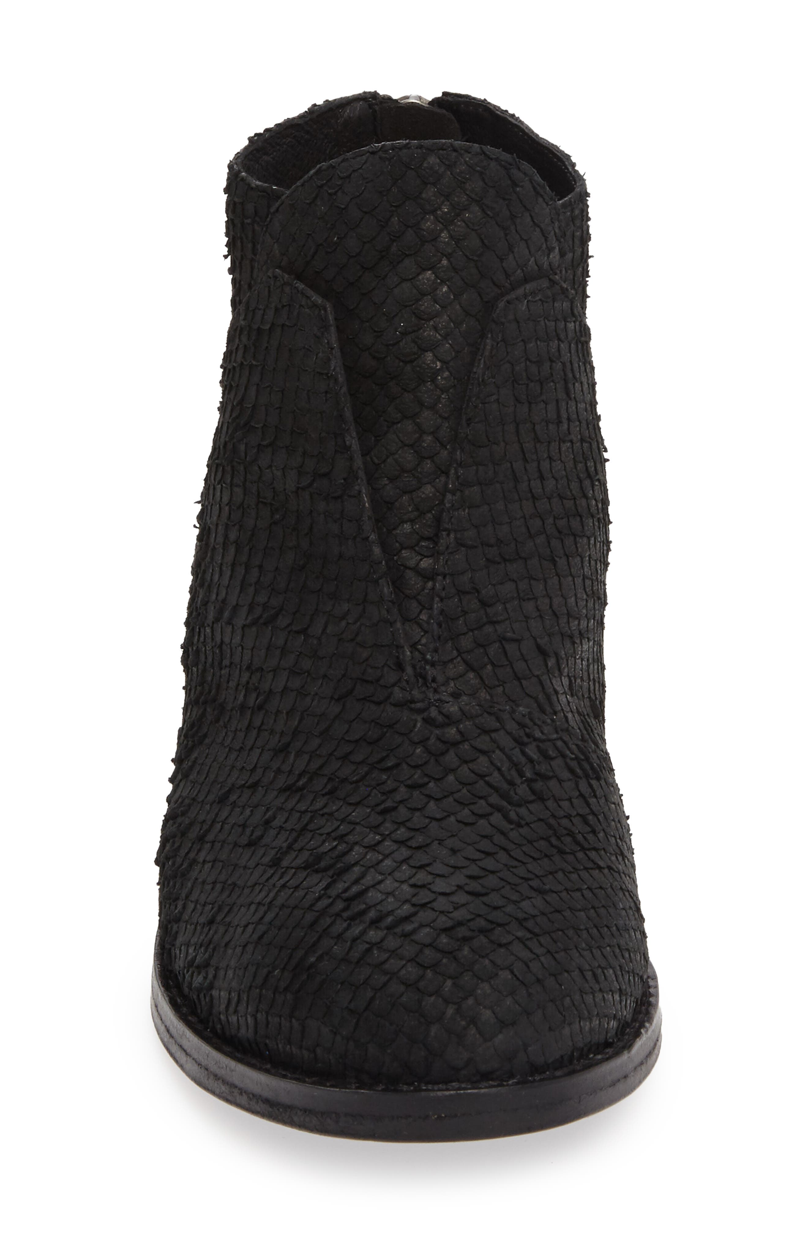 Eileen Fisher Tuck Siped Almond Toe Bootie, Alternate, color, 