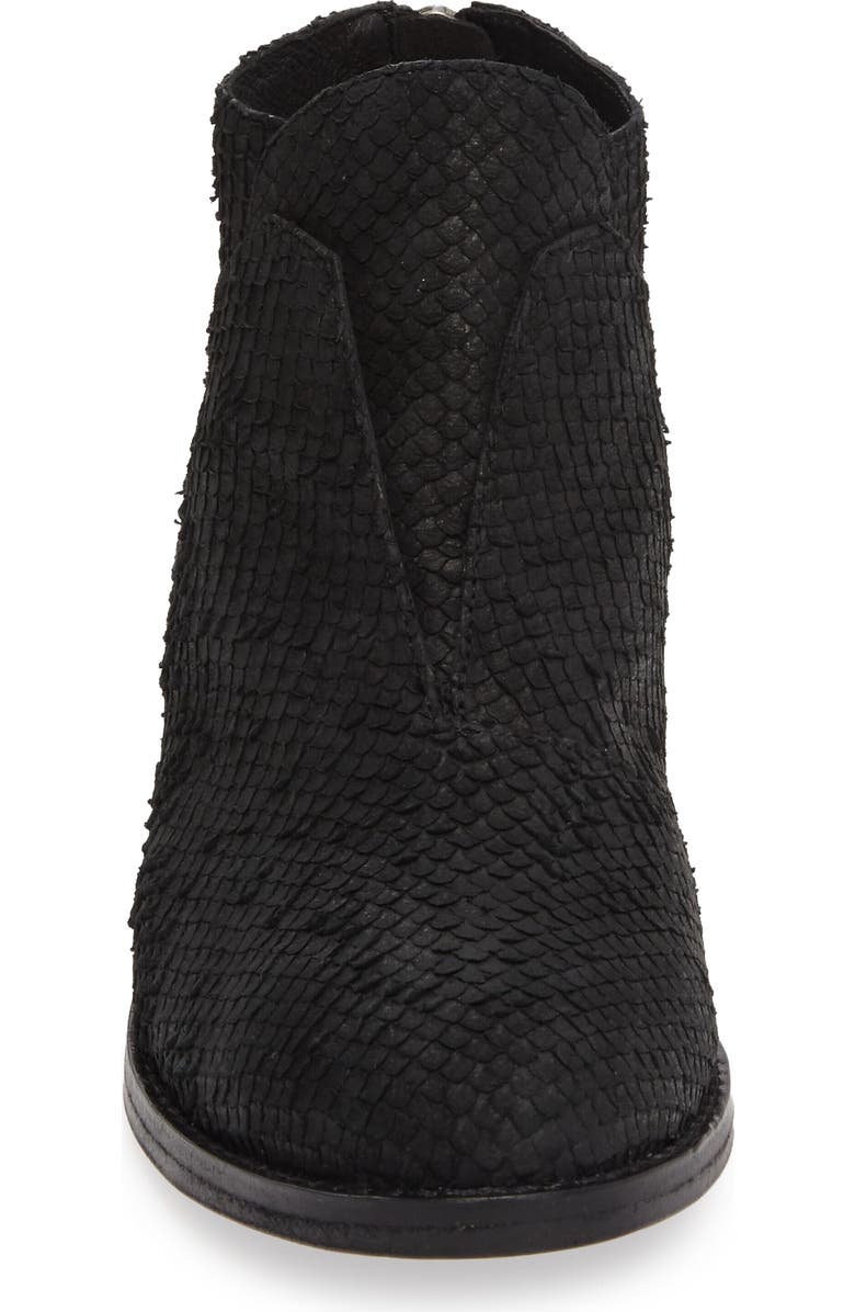 Eileen Fisher Tuck Siped Almond Toe Bootie, Alternate, color,