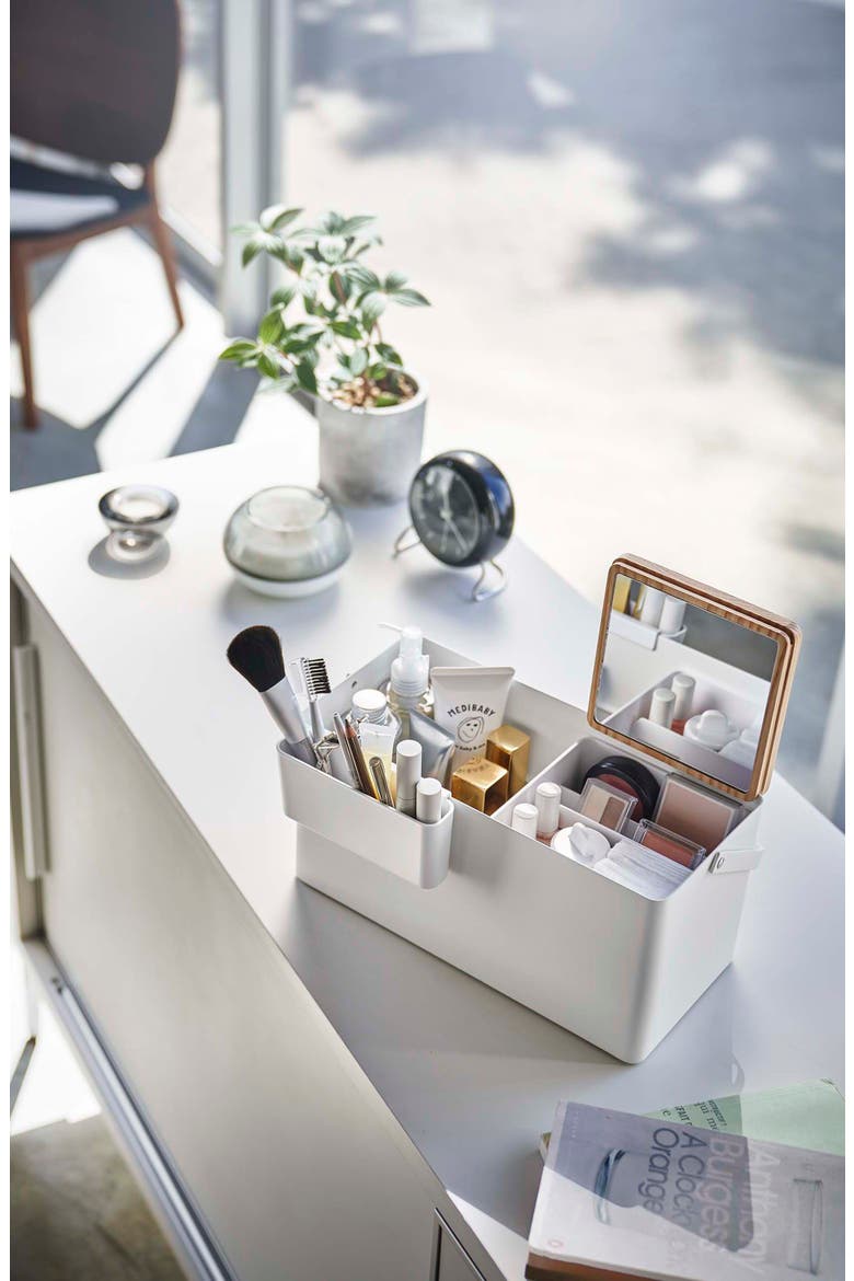Makeup Organizer, Alternate, color, WHITE