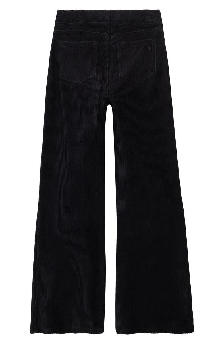 Tractr Kids' Pull-On Corduroy Wide Leg Pants, Alternate, color, Black