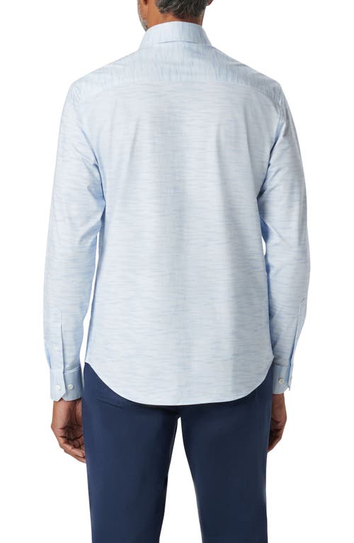 Bugatchi James Ooohcotton® Print Button-up Shirt In Blue