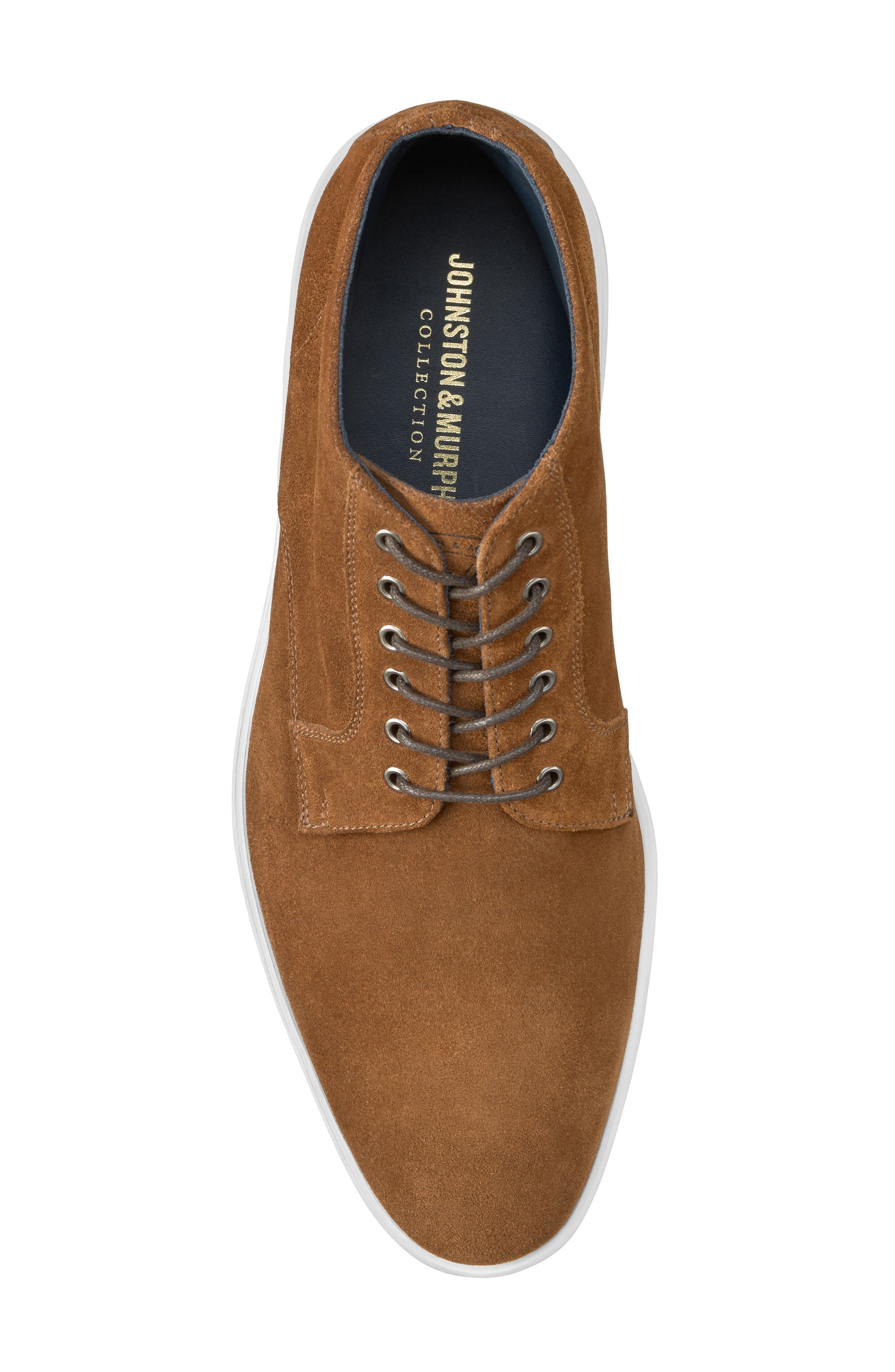 Johnston & Murphy Bolivar Plain Toe Chukka, Alternate, color, Snuff Italian Suede