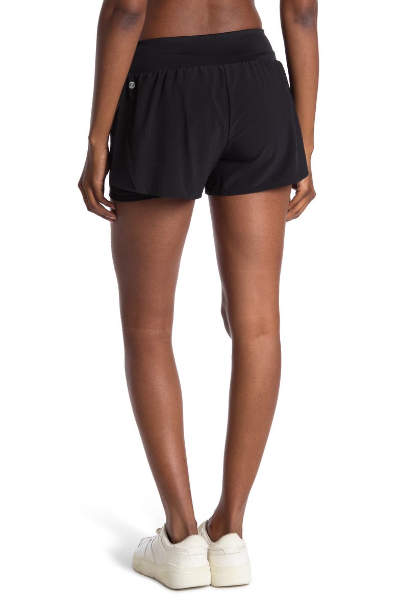 Z by Zella Hybrid Double Layer Bike Shorts, Alternate, color, 
