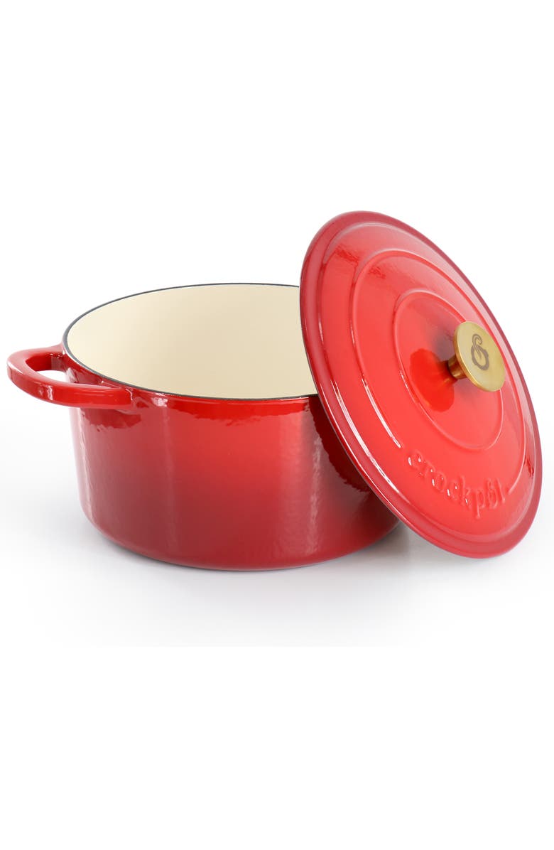 Crockpot 6 Quart Enameled Cast Iron Dutch Oven, Alternate, color, 