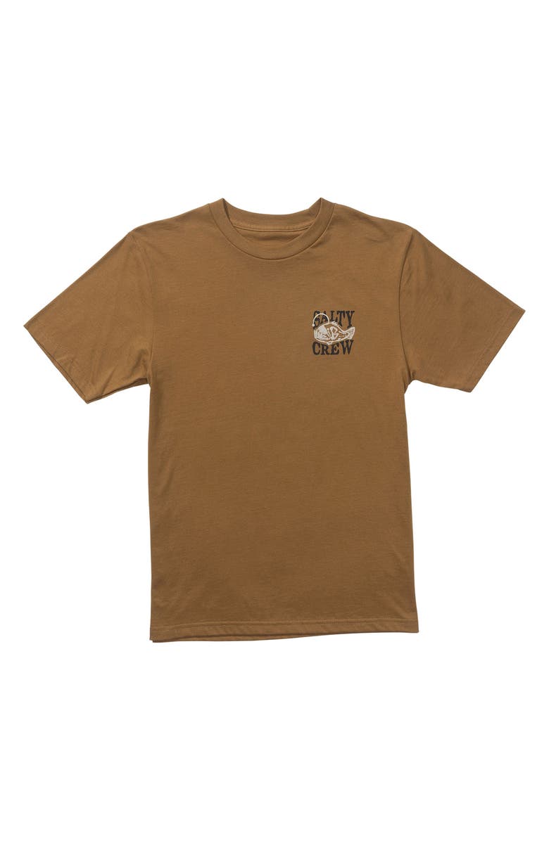 Salty Crew Kids' Briny Boys Graphic T-Shirt, Main, color, Caramel
